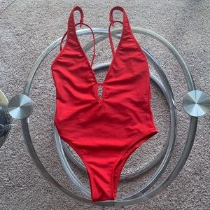 XS Deep Plunge Bathing Suit-One piece